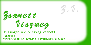 zsanett viszmeg business card